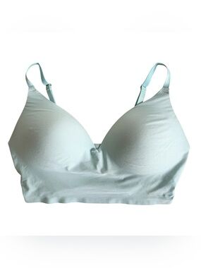 Victoria's Secret PINK Loungin' Wireless Push-Up Bra Pale Mint Green Size M-DD